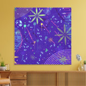 Purple Twilight Party Canvas Afdruk (Insitu (Woonkamer))