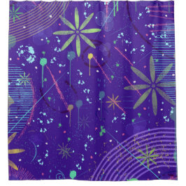 Purple Twilight Party Douchegordijn