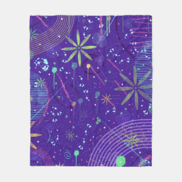 Purple Twilight Party Fleece Deken