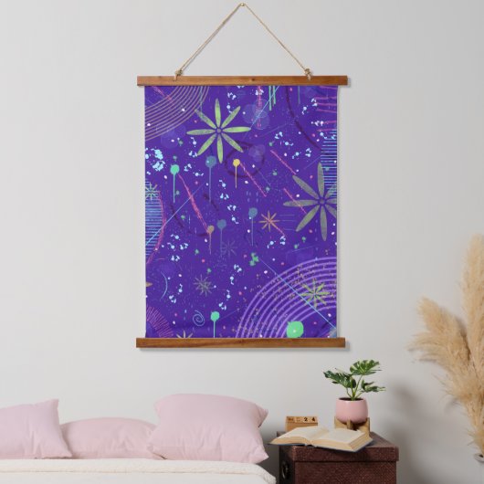 Purple Twilight Party Hangend Wandkleed (Slaapkamer)