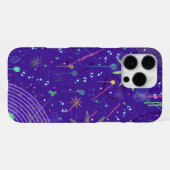 Purple Twilight Party iPhone Hoesje (Achterkant horizontaal)
