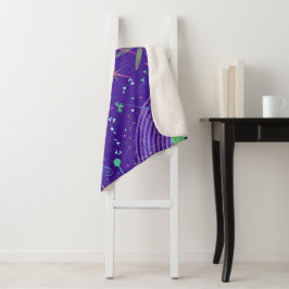 Purple Twilight Party Sherpa Deken