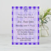 Purple Unicorn Invitations d'anniversaire (Debout devant)