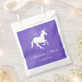 Purple Unicorn Mariage Favor Sacs (Coupé)