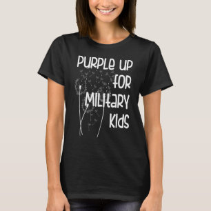 Purple Up For Military Kids Month Of The Military T-shirt