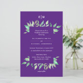 Purple verdure Feuilles Budget Mariage invite A9 (Debout devant)