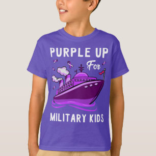 Purple Vers Le Haut Pour Les Enfants Militaires Qu