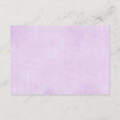 Purple vert livre lapin de Pâques au lieu de carte (Dos)