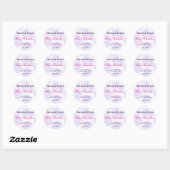 Purple Vintage Rose Comment il est doux Sticker (Feuille)