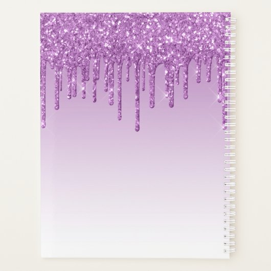 Purple Violet Parties scintillant Drips Girly Mono (Dos)
