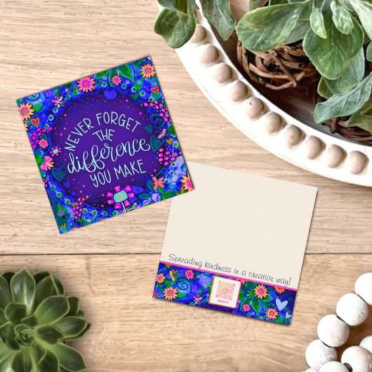 Purple Vous Faites Une Différence Cartes De Douceu