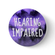 Purple Watercolor Handwriting Hearing Impaired