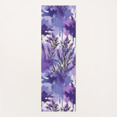 Purple Watercolor with Florals Yogamat (Voorkant)