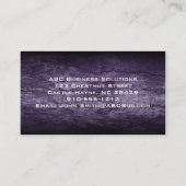 Purple Waves Carte de visite professionnel moderne (Dos)