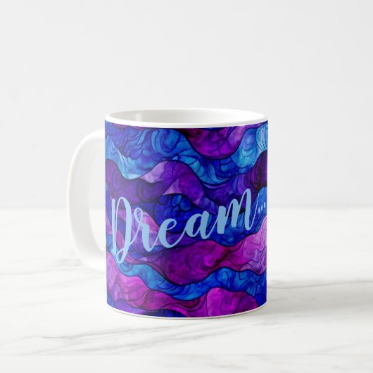 Purple Waves Dream Mug (Devant gauche)