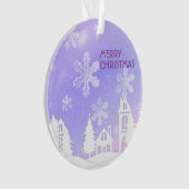 Purple White House Snowflakes Noël 2023 (devant)