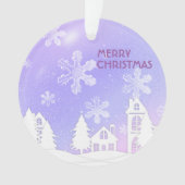 Purple White House Snowflakes Noël 2023 (devant)