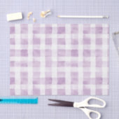 Purple White Plaid Stripes Tissuepapier (Craft)