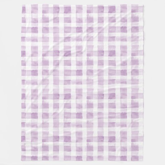 Purple White Stripes  Fleece Deken (Voorkant)