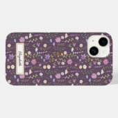 Purple Wild Flowers Case-Mate iPhone Case (Achterkant (horizontaal))