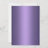 Purple Winter Wonderland Sweet 16 Invitation (Dos)