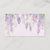 Purple Wisteria Combien de baisers Douche Carte de (Dos)