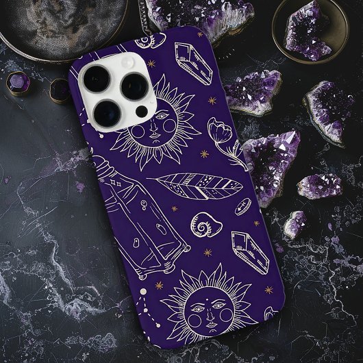 Purple Witchy iPhone 16 Pro Max Coque
