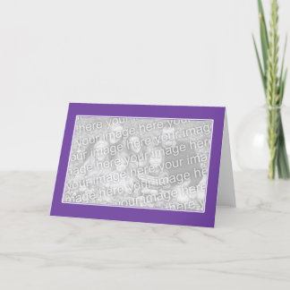 Purple with White Border (photo frame) Kaart
