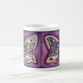 Purple Word Art Purple Papillon Ailes Coffee Mug (Centre)