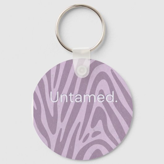 Purple zebra print bag sleutelhanger (Voorkant)