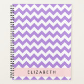 Purple Zigzag, Purple Chevron, Votre Nom (Devant)