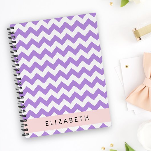 Purple Zigzag, Purple Chevron, Votre Nom