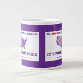 PurpleAmerica Jumbo café Mug (Devant)