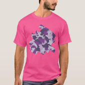 PurpleBerry Camo Pattern Digital Sketch T-shirt (Voorkant)