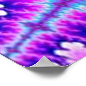 PurpleBlaZe buitenaards hoofdtyedye trippy poster (Hoek)