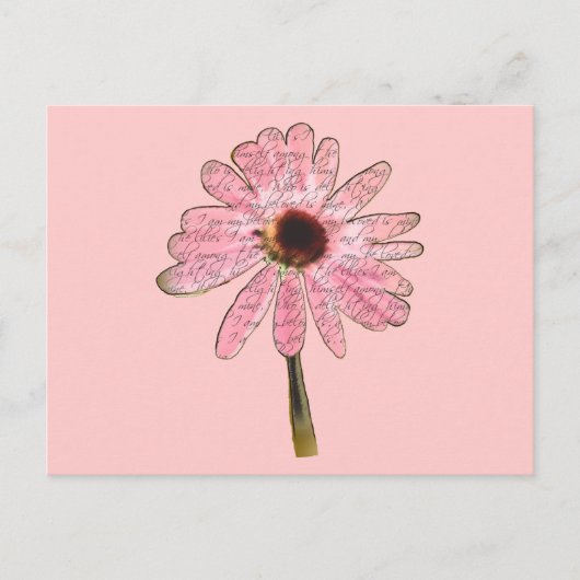 purpleconeflowergeliefde3 briefkaart (Voorkant)