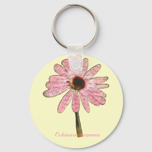 purpleconeflowergeliefde3 sleutelhanger (Voorkant)
