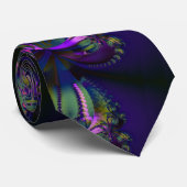 PurpleFractalGalaxies Stropdas (Opgerold)