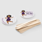 PurpleGlitzy Party Meisje Handwaaier (Niet-gemonteerd)