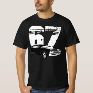 PurpleMonkeyTees 1967 Chevy Impala Front Side Uitz T-shirt