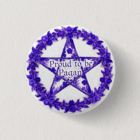 PurplePaganPride Ronde Button 3,2 Cm (Voorkant)