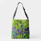 Purples et verts Sac fourre-tout Irises (Dos)