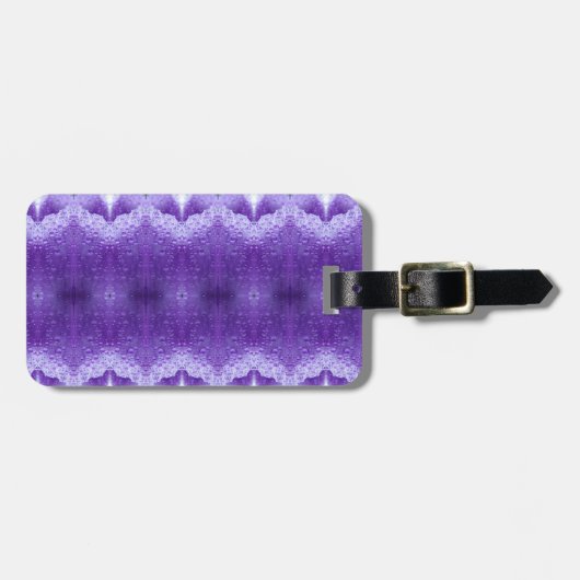 Purples Ikat Bagagelabel (Voorkant horizontaal)