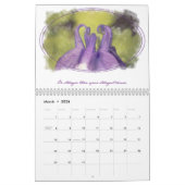 Purples positifs - Calendrier motivationnel de 12  (Mar 2026)