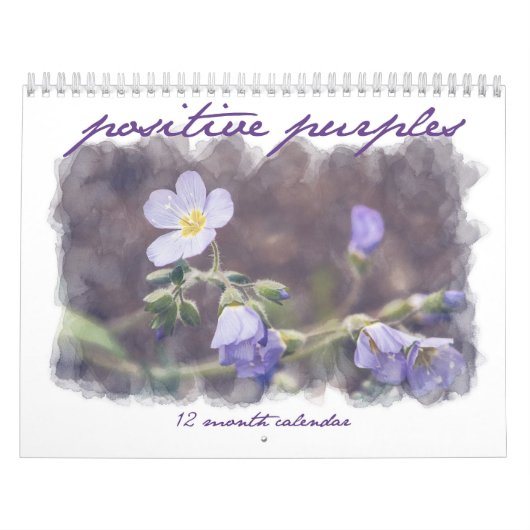 Purples positifs - Calendrier motivationnel de 12 (Protection)