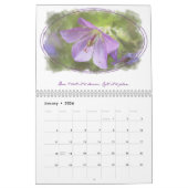 Purples positifs - Calendrier motivationnel de 12  (Jan 2026)