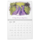 Purples positifs - Calendrier motivationnel de 12 (Mar 2027)
