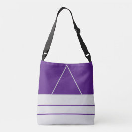 Purpul kleur crossbody tas