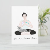 purr. ademen bedankkaart (Staand voorkant)