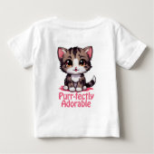Purr-fect Adoreerbare Chibi Kawaii Kitten in Roze (Achterkant)